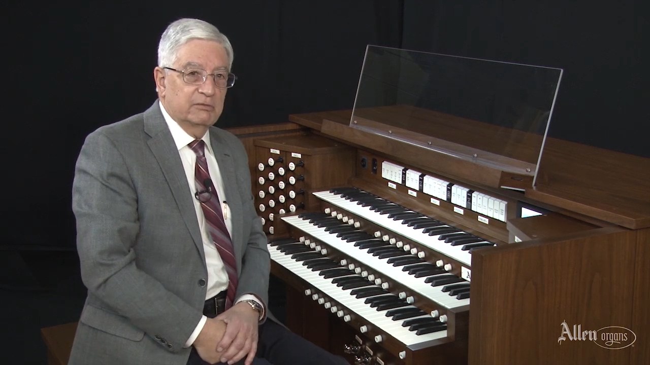 Rudy Lucente at an Allen GeniSys organ